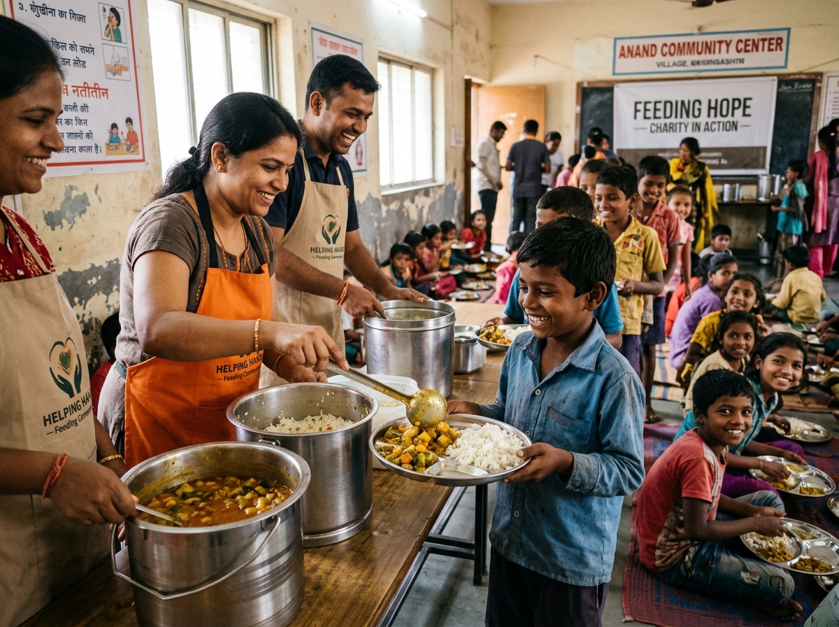 Nutritious Mid-Day Meal & Food Relief Drive for Slum Children